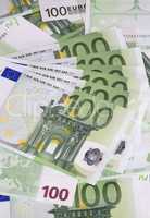 europe euros banknote of hundreds