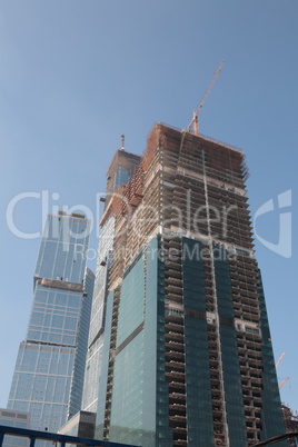 skyscraper develop on sky background