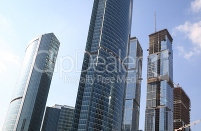 skyscraper develop on sky background