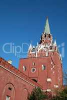 Kremlin tower on sky background