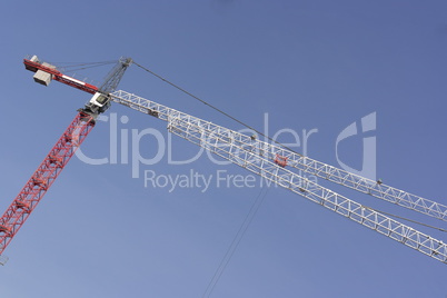 Crane Tower on Sky Background