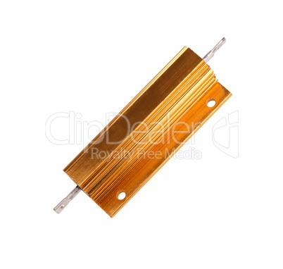 Resistor in Metal Case Isolated