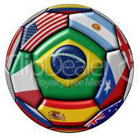 Ball With Various Flags