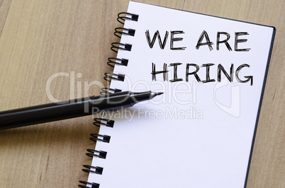 We are hiring write on notebook