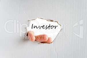 Investor text concept