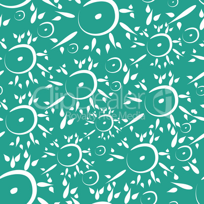 Sunny snowflakes pattern