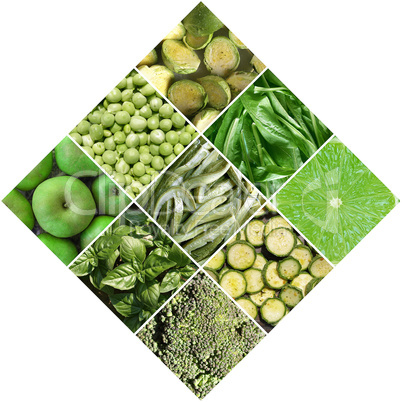 Vegetables collage