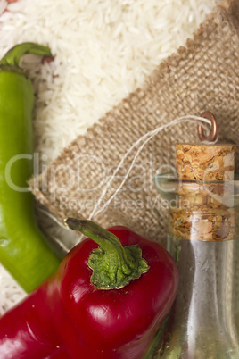 Red peppers as flavoring ingredient for hot spices