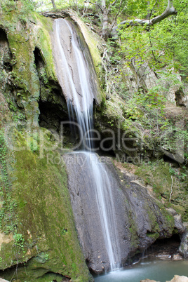 mountain waterfall