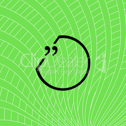 Quotation Mark Speech Bubble. Quote sign icon. vector illustration
