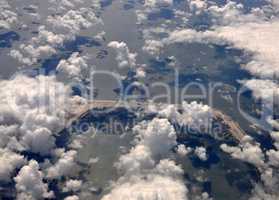 Luftaufnahme: Wattenmeer