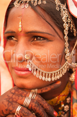 Traditional Indian female portrait