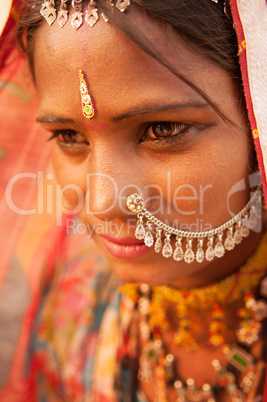 Traditional Indian woman portrait