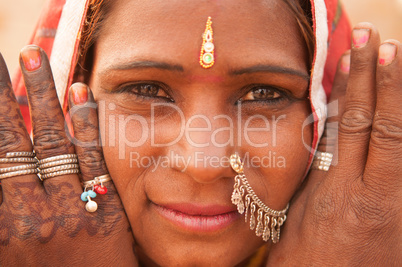 Traditional Indian girl portrait