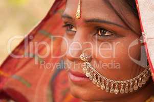 Portrait of traditional Indian female