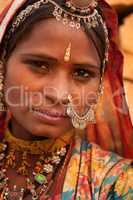 Portrait of traditional Indian girl