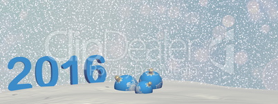 Happy new year 2016 - 3D render Happy new year 2016 - 3D render