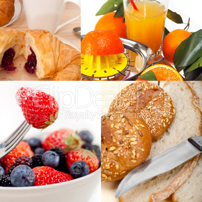 ealthy vegetarian breakfast collage