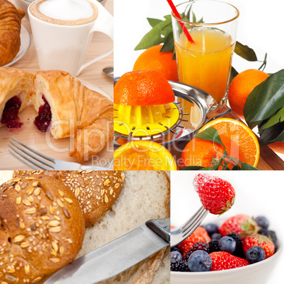 ealthy vegetarian breakfast collage