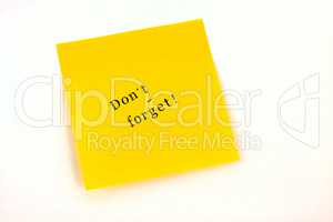 Post it Do not forget