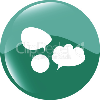 abstract cloud web icon, web button isolated on white vector illustration