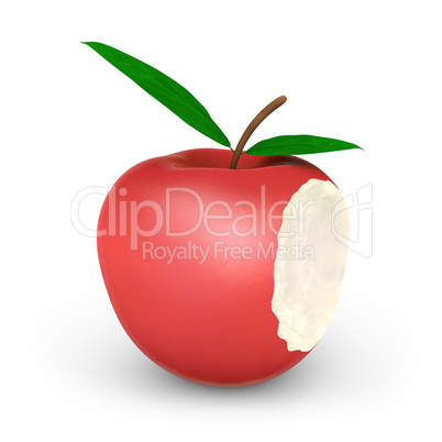 red apple