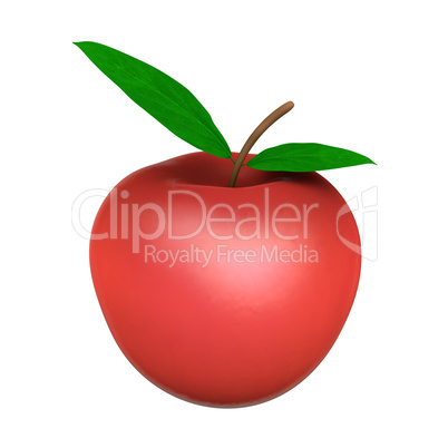 red apple