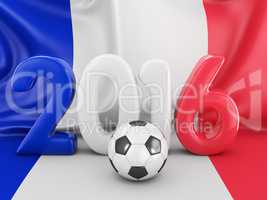 Ball and flag of France