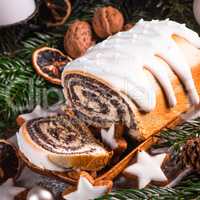 Christmas poppy seed cake