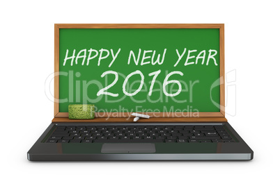 chalkboard  Happy New Year 2016