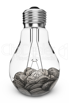 coins and lamp