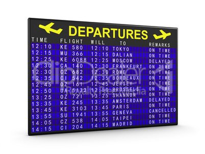 departures board