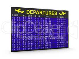 departures board