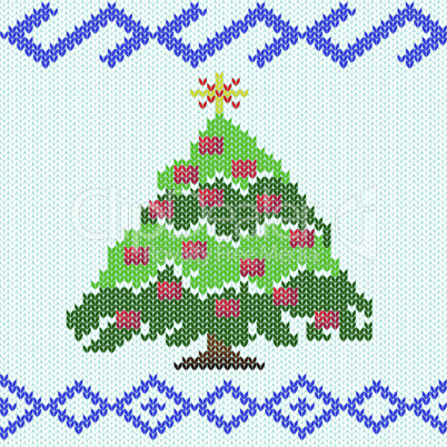 Knitting Christmas tree