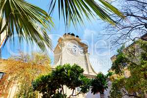 Clock Tower of Grand Master's Palace, Valletta, Malta