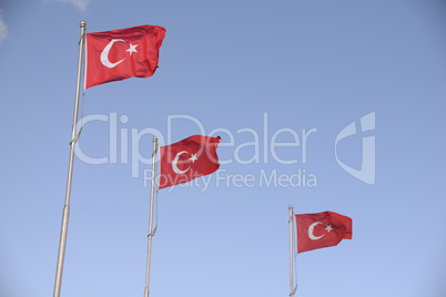 Türkische Flaggen