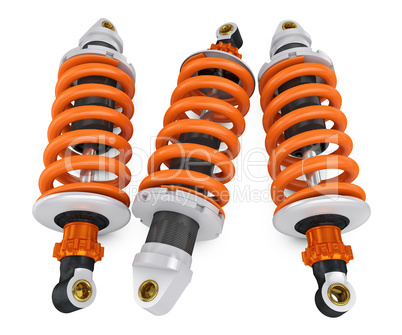 three shock absorber