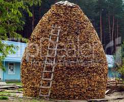 firewood stacked