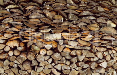 firewood stacked