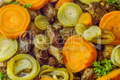 liver with  carrots