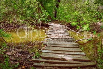 old wooden bridge