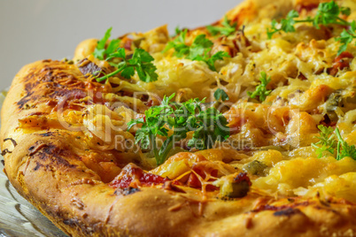 pizza with cheese