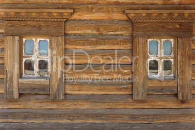 two wooden windows