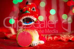 Chinese New Year decorations miniature dancing lion