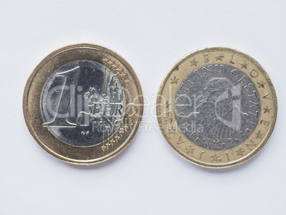 Slovenian 1 Euro coin