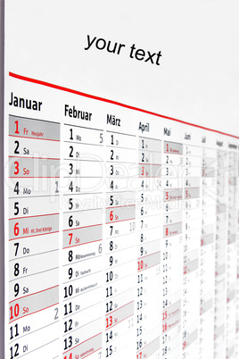 Wandkalender