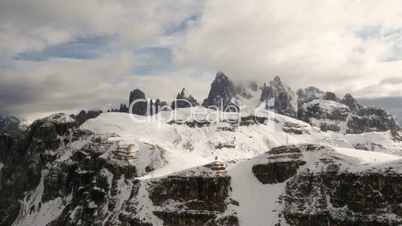 time lapse clouds over dolomites summit 11727