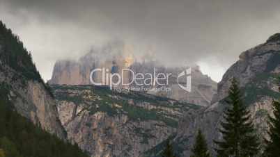 three peaks dolomites from rienz valley time lapse 11729