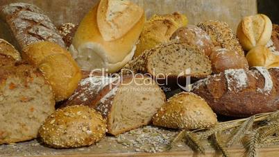 dolly along large german bakery bread roll bun assortment 11733