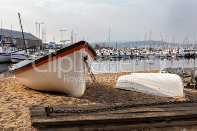 Beautiful Spanish boats in port